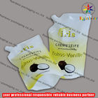 PE/PET side spout pouch packaging with bottom gusset,liquid bag