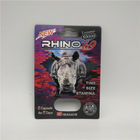 Plastic Empty Medicine Bottles Male Enhancement Rhino 99 Pills Blister Card With Display Box