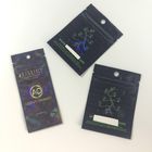 Foil Lined Glossy Material Herbal Incense Packaging 3 Side Sealed Flat Bag Custom Printed
