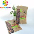 Glossy Surface Printing Aluminum Foil Bag Beef Jerky Bags Dried Food Packaging With Roun