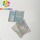 Clear Front Foil Pouch Packaging Custom Hologram Rainbow Foil Smell Proof Mylar Bag