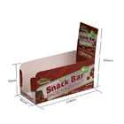Cheap Custom Retail Logo Printed foldable Corrugated Cardboard Counter Display Box For Snack Bar Packaging