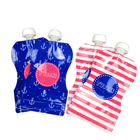 Reusable Baby Food Spout Pouch Packaging Laminated Material CMYK Color For Beverages