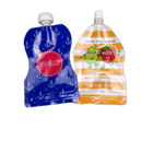 Colorful Reusable Spout Packaging Pouch With Double Zip Lock For Baby Food