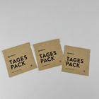 Custom Logo Heat Seal 3 Side Seal Bag Flat Kraft Paper Aluminum Foil Pouch Bag